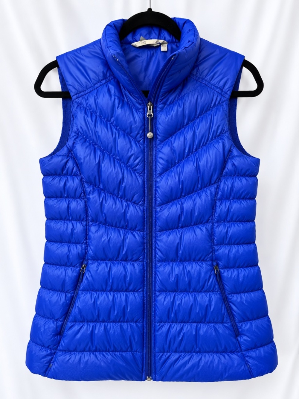 Bright Blue Athleta Goose Down Puffer Vest — Size S